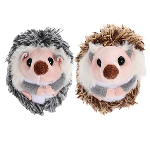 Sosoport 2 Stück Igel Puppen Schlüsselanhänger Süßes Stofftier Individueller Schlüsselanhänger Tier Schlüsselanhänger Für Kuscheliger Plüsch Mini Cartoon Flauschiger Igel Artikel von Sosoport