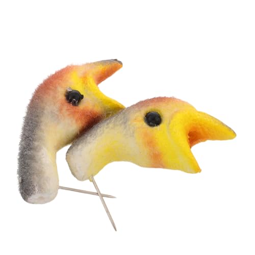 Sosoport 2 Stück Lehrmodell Basteldekor Gefälschter Schwalbenkopf Kinderspielzeug Bastelornament Exquisite Schwalbenkopf Dekorationen Insektenspielzeug Kleine Schwalbenkopf von Sosoport
