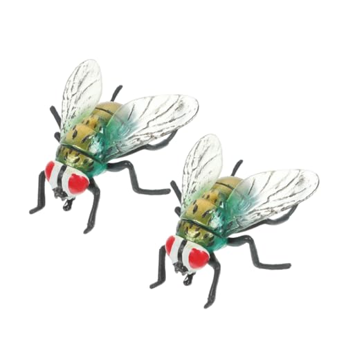 Sosoport 2 Stück Lifelike Plastik Realistische Insekten Spielzeugfiguren für Halloween Streiche und Lehrzwecke Hochwertige Kunststoff Modelle für Insektenliebhaber von Sosoport