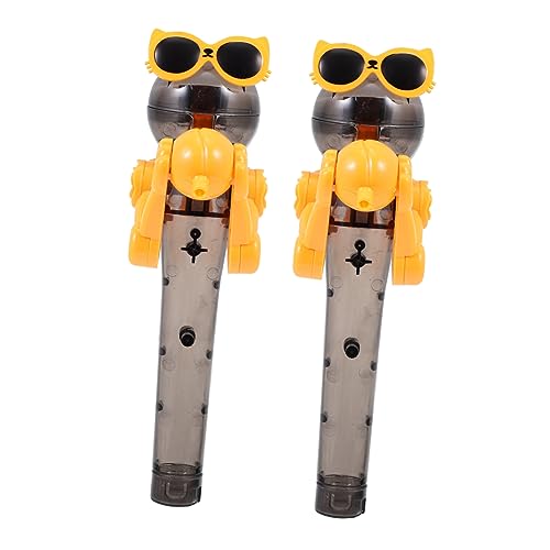 Sosoport 2 Stück Lollipop-Roboter für Roboter kinderspielzeug süßigkeiten -Plastik-Entspannungsspielzeug Aufbewahrung von Lutscherbonbons von Sosoport