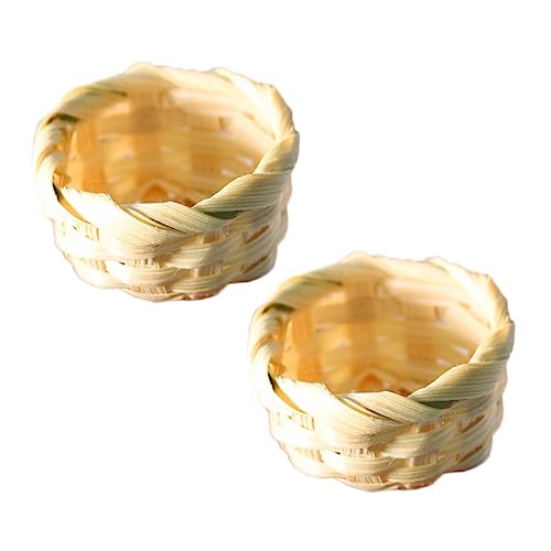 Sosoport 2 Stück Mini Bambuskorb Kinderspielzeug Dekoration Mini Ornament Mini Zubehör Miniaturkörbe Modell Mikroszene Schmuck Mini Minikörbe Modelltuch Sosoport 2 Stück Mini Bambuskorb Kinderspielzeug Dekoration Mini Ornament Mini Zubehör Miniaturkörbe Modell Mikroszene Schmuck Mini Minikörbe Modelltuch von Sosoport