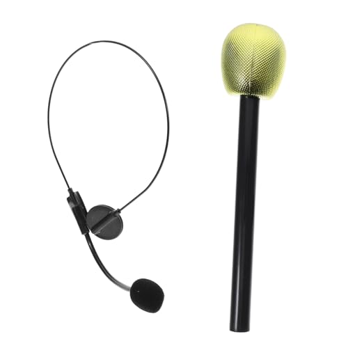 Sosoport 2stücke Kosmetikmikrofone Und Headset-Requisiten Für Kostüme Geeignet Für Junge Mädchen Und Erwachsene Gefälschtes Mikrofon Bühnenkostüme Und Partys Sosoport 2stücke Kosmetikmikrofone Und Headset-Requisiten Für Kostüme Geeignet Für Junge Mädchen Und Erwachsene Gefälschtes Mikrofon Bühnenkostüme Und Partys von Sosoport