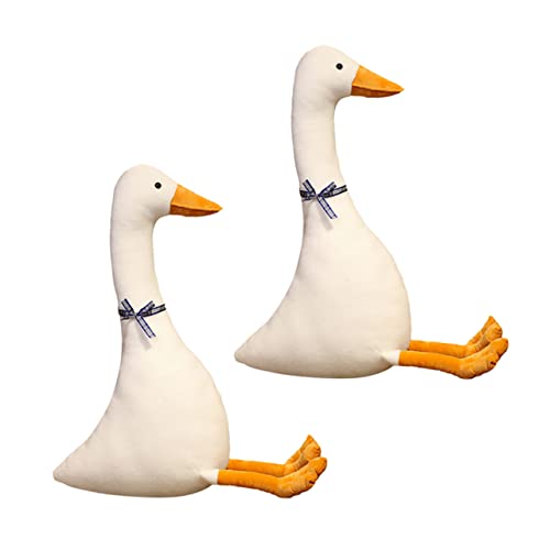 Sosoport 2 Stück Puppe Plüschtier Gans Gans Stofftier Plüschtiere Gefüllte Gans Groß Gans Kuscheltier Kinderspielzeug Tierisches Zeug Tier Pp Baumwolle von Sosoport