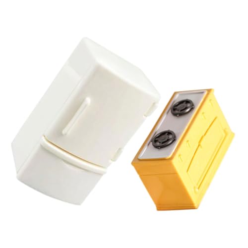 Sosoport 2 Stück Puppenhaus-Herd-Kühlschrank Szene Miniatur Babypuppe spielzeugküche kūhlschrank Puppenhaus Küche Puppenhaus-Küchendekor Puppenhaus Gefrierschrank Mini Möbel PVC von Sosoport