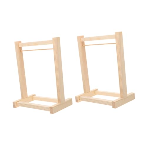 Sosoport 2 Stück Puppenhaus Wäscheständer Kleiderständer für Puppen Puppenstoffaufbewahrung Puppentuchständer Miniatur-Puppenhauszubehör Holz Khaki Sosoport 2 Stück Puppenhaus Wäscheständer Kleiderständer für Puppen Puppenstoffaufbewahrung Puppentuchständer Miniatur-Puppenhauszubehör Holz Khaki von Sosoport