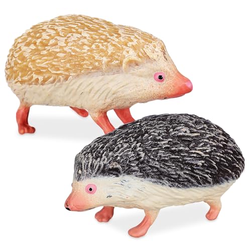 Sosoport 2 Stück Realistische Igel Figuren aus Kunststoff Handbemalt Laufende Igel Modelle für Garten Puppenhaus und Landschaft Dekorative Wildtier Ornamente Wetterfest und Sosoport 2 Stück Realistische Igel Figuren aus Kunststoff Handbemalt Laufende Igel Modelle für Garten Puppenhaus und Landschaft Dekorative Wildtier Ornamente Wetterfest und von Sosoport