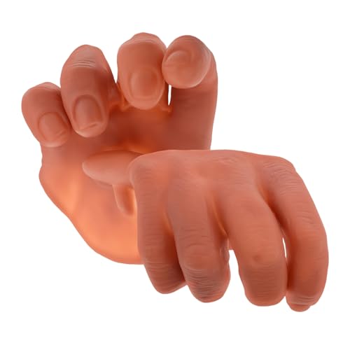 Sosoport 2 Stück Requisiten Halloween Falsche Finger Künstliche Hände Falsche Kleine Hände Game Show Requisiten Falsche Handschellen Fingerstreich Realistischer Handstreich von Sosoport