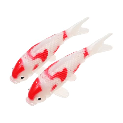 Sosoport 2 Stück Simuliertes Koi-Modell Simulationsfisch Aquarienfische -Figuren-Ornament Fisch-Statue deko gefälschter Koi-Fisch Miniatur-Goldfischfiguren PVC Sosoport 2 Stück Simuliertes Koi-Modell Simulationsfisch Aquarienfische -Figuren-Ornament Fisch-Statue deko gefälschter Koi-Fisch Miniatur-Goldfischfiguren PVC von Sosoport