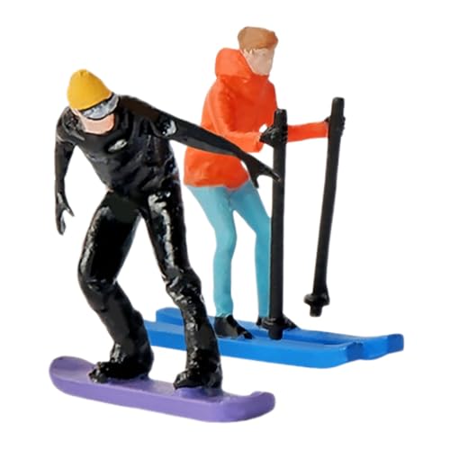 Sosoport 2 Stück Miniatur Ski Statue 1:64 für Dioramen Handbemalte Skifiguren Realistische Ski Menschen Modelle für Miniaturszenen Zubehör für Skimodelle und Makrofotografie Sosoport 2 Stück Miniatur Ski Statue 1:64 für Dioramen Handbemalte Skifiguren Realistische Ski Menschen Modelle für Miniaturszenen Zubehör für Skimodelle und Makrofotografie von Sosoport