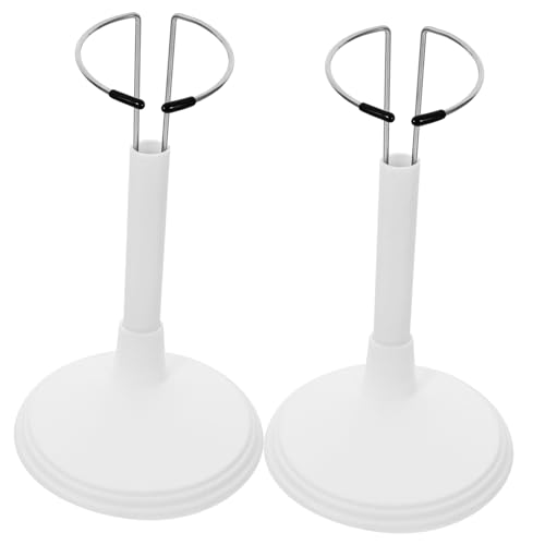 Sosoport 2 Stück Stützrahmen für Puppen Puppe, die Unterstützung anzeigt Gestell hoch Puppenanzeigehalter Mode Mini doll Accessories Puppen Accessoires Puppenfigur Puppenhalterung Weiß von Sosoport