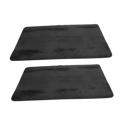 Sosoport 2 Stück Zauberkartenmatte Party zubehör zaubermatte zaubertricks Karte Tischmatte Pokertischmatte Mahjong-Matte für den Tisch Brettspiel Matte Brettspiel-Tischmatte Stoff Black von Sosoport