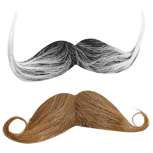 Sosoport 2 Stücke Künstliche Bart Kostüm Zubehör Simulation Entzückende Bart Prop Cosplay Bärte Prop Für Halloween Party Sosoport 2 Stücke Künstliche Bart Kostüm Zubehör Simulation Entzückende Bart Prop Cosplay Bärte Prop Für Halloween Party von Sosoport