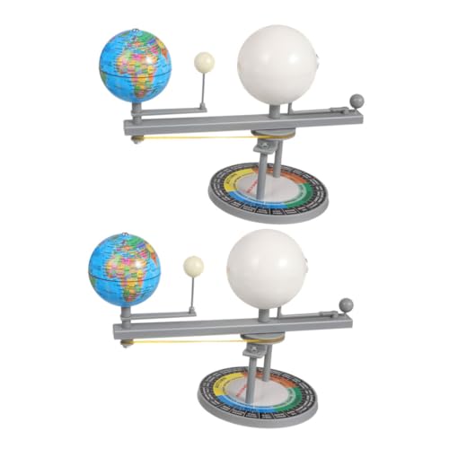 Sosoport 2 Stücke Lunar Instrument Astronomisches Modell Orbit Modell System Modell Für Sonne Orbit System Planetarium Sonne Mond Lehre Kunststoff von Sosoport
