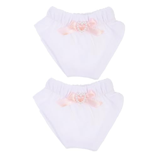 Sosoport 2 Stücke Puppenhaus Zubehör Höschen Panty Babydoll Zubehör Tuch Weiß Sosoport 2 Stücke Puppenhaus Zubehör Höschen Panty Babydoll Zubehör Tuch Weiß von Sosoport