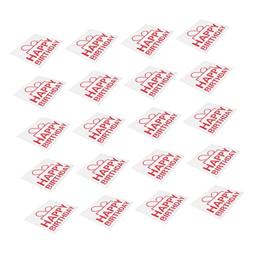 Sosoport 20 Stück Ballonaufkleber Ballon-Aufkleber- Party-Ballon-Aufkleber Ballon Paster Dekorative Abziehbilder Ballonpaster Versorgung Party-Aufkleber Ballonzubehör Rot PVC von Sosoport