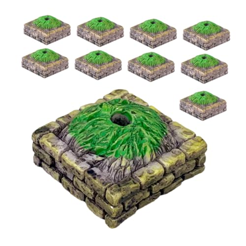 Sosoport 20 Stück Baumaltarsockel Mini -Baum -grunddekorationen Mini -baumzubehör Tiny Baumbasisdekoration Dekoratives Winziges Baumbasismodell Mini-landschaftsdekor Harz von Sosoport