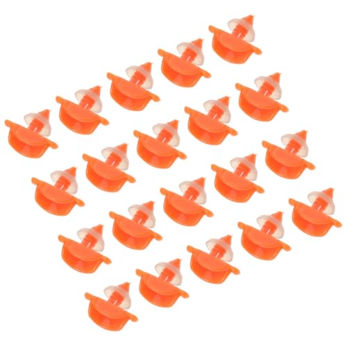 Sosoport 20 Stück Entenschnabelspielzeug ducken Schnäbel Plüsch-Ente Frosch Plüsch Entenschnabel für DIY-Puppe DIY Entenmaul-Set DIY Entenschnabel Mund aus Kunststoff Plastik Orange von Sosoport