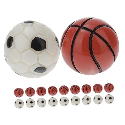 Sosoport 20 Stück Fußball-Basketball-Modell Puppenhaus Mini Puppen-fußball-dekore Realistische Basketball-dekore Simulierte Fußballdekore Fußballspielzeug Für Puppe Harz Sosoport 20 Stück Fußball-Basketball-Modell Puppenhaus Mini Puppen-fußball-dekore Realistische Basketball-dekore Simulierte Fußballdekore Fußballspielzeug Für Puppe Harz von Sosoport