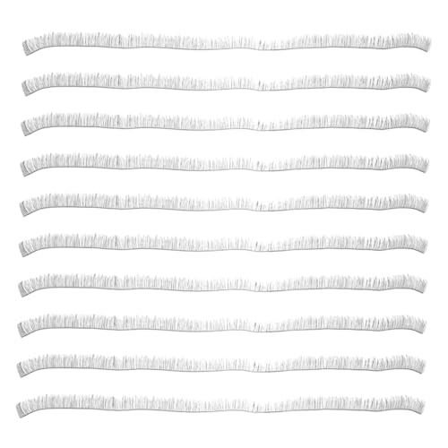 Sosoport 20 Stück Handgemachte Puppen Wimpern Streifen Falsche Wimpern Zubehör für Puppen Schwarz Sicheres Pa Material von Sosoport