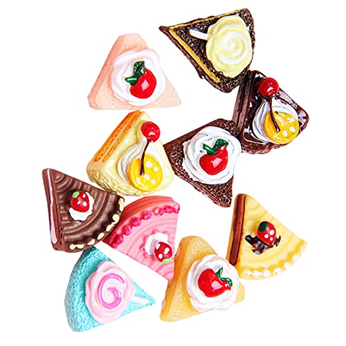 Sosoport 20 Stück Kuchen Puppenhaus Simulierter Kuchen Gefälschte Pretend Charms Dekoration Telefonabdeckung Zubehör Simulation Kuchen Telefonabdeckung Ornament Telefon Shell Zubehör von Sosoport