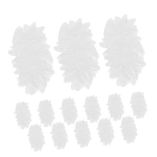 Sosoport 20 Stück Künstliche Reiskörner Teiliges Realistisches Dekorationsmodell für Fotografie und Ausstellungen Hochwertige Nachbildung aus Stabilem Resin für Vielseitige Verwendung von Sosoport