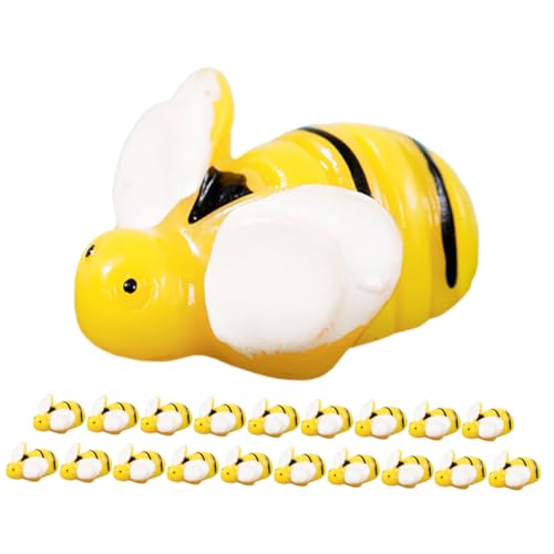 Sosoport 20 Stück Mikro Landschaftsbienen Minifiguren Kleine Figuren Miniaturen Zum Basteln Gartenstatuen Miniaturen Zum Basteln Scrapbooking Verzierungen Bienenszene von Sosoport