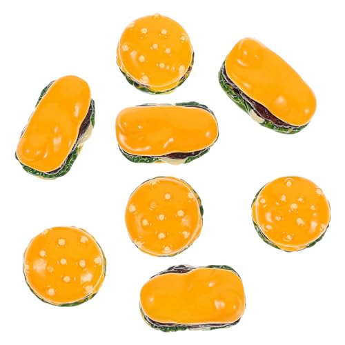 Sosoport 20 Stück Mini Hamburger Spielzeugzubehör Miniatur Lebensmittel Miniatur Burger Burger Mini Hamburger Lebensmittel Imitation Simulation Hamburger Requisiten Kleines von Sosoport
