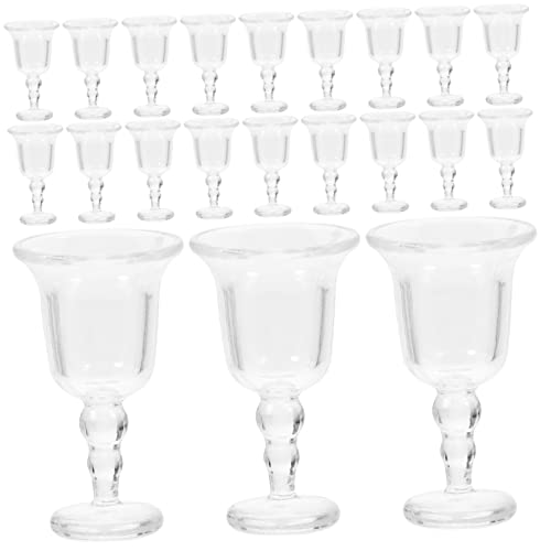 Sosoport 20 Stück Mini-Hausgläser Puppe Wein Miniatur für kinderspielzeug Kid Toys hühner Children Toys dekorative Tassenmodelle Mini- -Foto-Requisiten Abs von Sosoport