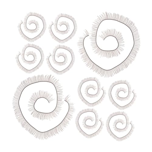 Sosoport 20 Stück Puppen Wimpern Künstliche Wimpern für DIY Puppen Zubehör für Entzückende Augen für Bastelprojekte und von Sosoport