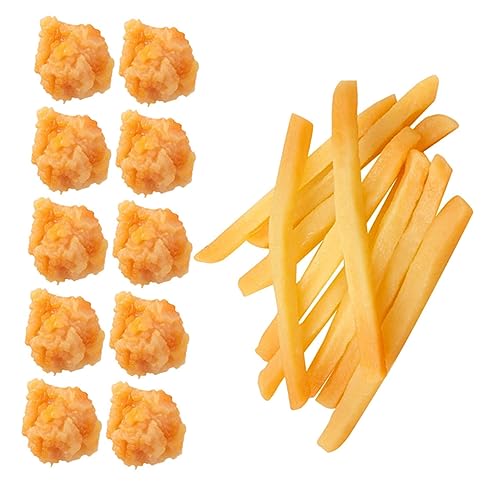 Sosoport 20 Stück Snack-Modell Anzeige Gefälschtes Essen Huhn Pommes Frittes Essen Künstliche Pommes Frites Für Geburtstagsfeiern Künstliche Requisiten Schnell Küchenzubehör PVC Sosoport 20 Stück Snack-Modell Anzeige Gefälschtes Essen Huhn Pommes Frittes Essen Künstliche Pommes Frites Für Geburtstagsfeiern Künstliche Requisiten Schnell Küchenzubehör PVC von Sosoport