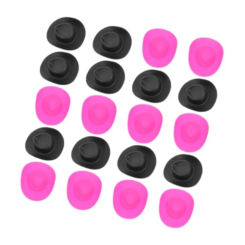 Sosoport 20 Stück Spielzeugpuppenhut Winzig Mini Kuh Party Für Dolly Cowgirl Cowboy Klein Mall-Hut Puppenhauslieferungen Entzückende Hüte Puppenhüte Selber Machen Rosy Plastik von Sosoport