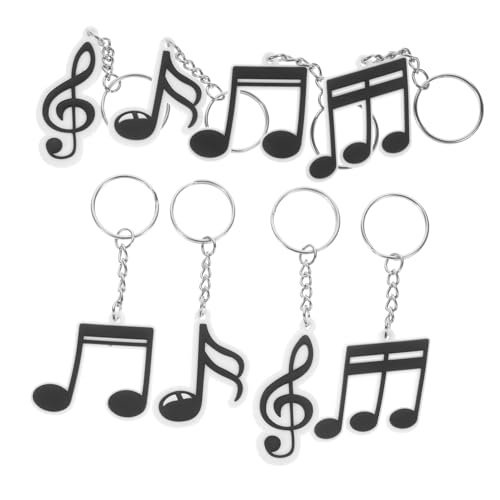 Sosoport 20 Stück Teiliges Musik Schlüsselanhänger aus Langlebigem PVC Musikalische Noten Anhänger Vielseitige Partydeko für Musikfans als Musik Partygeschenke und Schlüsselanhänger von Sosoport