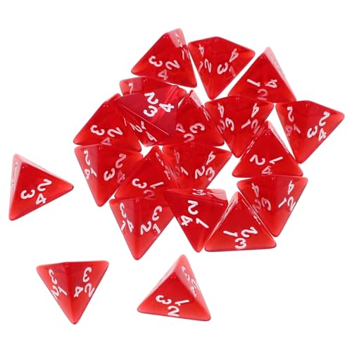 Sosoport 20 Stück Transparente Rote Seitige Acryl Würfel für Tischspiele für Rollenspiele Party Accessoires und Kartenspiele Leicht und Tragbar Sosoport 20 Stück Transparente Rote Seitige Acryl Würfel für Tischspiele für Rollenspiele Party Accessoires und Kartenspiele Leicht und Tragbar von Sosoport