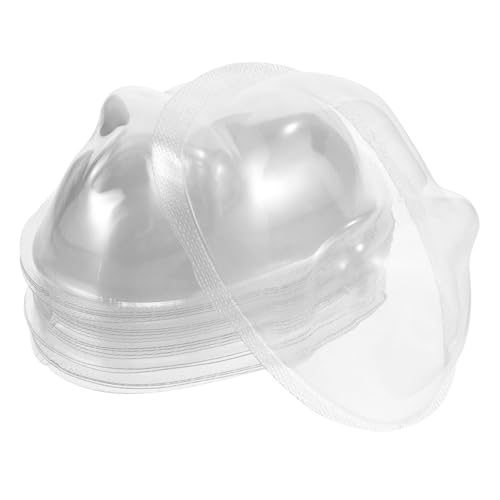 Sosoport 20 Stück Zubehör für Puppenmasken abdeckplane durchsichtig Transparente Abdeckung Mini Gesicht Spielzeugmaske Puppenzubehör Puppe DIY Maske Bastelzubehör selber Machen Plastik von Sosoport