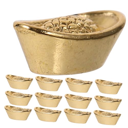 Sosoport 20 Stück licht an Leve ziernieten beschläge Sammelobjekt Mini- klein Weihnachten Zubehör winzig LED Barren-Desktop-Ornamente Modelldekoration aus Papier Golden von Sosoport