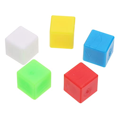 Sosoport 200Stücke Bausteine Praktische Blockspielzeuge für Mathematikunterricht Farbige Quadratische Blöcke Kreativität und Gestaltserkennung von Sosoport