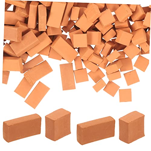 Sosoport 200Stücke Modell Ziegelsteine für DIY Mikrolandschaften Garten Dekoration Kreative Spielideen für Kompakte und Bausteine Fantasie und Kreativität von Sosoport