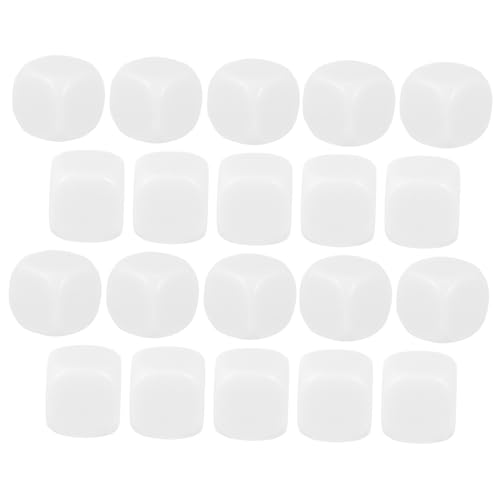 Sosoport 20stücke Acryl Würfel Blankowürfel Mit Runden Ecken Für DIY Projekte Matheunterricht Und Basteln Glatte Oberfläche Leicht Und Sicher Für Junge Mädchen von Sosoport