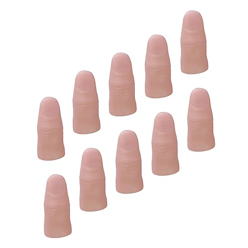 Sosoport Realistische Gefälschte Finger 20 Stück Vinyl Nagelkunst Übungshände Für Halloween-streiche von Sosoport