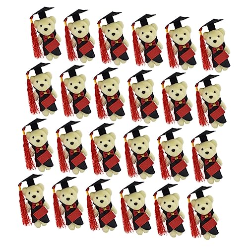 Sosoport 24 Stück Abschlussgeschenk kleine gefüllte Abschlussbären Plüschbären Abschluss Bär Dekore Mini-Abschlussbären Junge für den Abschluss ausgestopft Grad Bear Bündel Stoff Sosoport 24 Stück Abschlussgeschenk kleine gefüllte Abschlussbären Plüschbären Abschluss Bär Dekore Mini-Abschlussbären Junge für den Abschluss ausgestopft Grad Bear Bündel Stoff von Sosoport