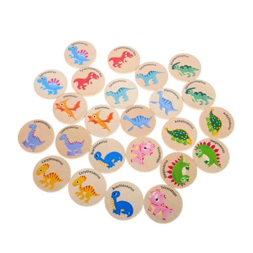 Sosoport 24 Stück Dinosaurier Lernspielzeug aus Holz für Teiliges Dinosaurier Matching Fördert Gedächtnistraining und Konzentration Sicheres für Kleinkinder Interaktives Gruppenspiel für Sosoport 24 Stück Dinosaurier Lernspielzeug aus Holz für Teiliges Dinosaurier Matching Fördert Gedächtnistraining und Konzentration Sicheres für Kleinkinder Interaktives Gruppenspiel für von Sosoport