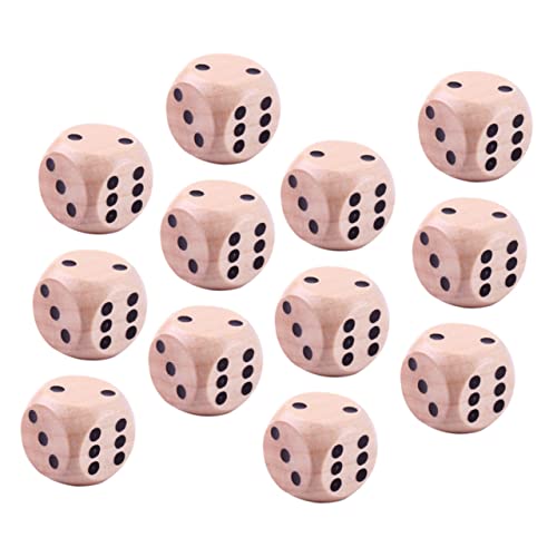 Sosoport 24 Stück Holz Seitige Spielwürfel aus Hochwertigem Holz für Partyspiele für Brettspiele Unterricht und Unterhaltsame Aktivitäten im Freien Sosoport 24 Stück Holz Seitige Spielwürfel aus Hochwertigem Holz für Partyspiele für Brettspiele Unterricht und Unterhaltsame Aktivitäten im Freien von Sosoport