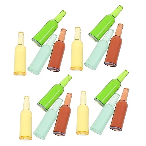 Sosoport 24 Stück Mini-weinflasche Mini-alkoholflaschen Weinflaschen Miniatur-alkoholflaschen Entzückende Mini-Flaschen-dekore Flaschendekore Miniaturszenenwerkzeuge Harz von Sosoport