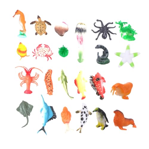 Sosoport 24Stücke PVC Tier Simulation Ornamente für Aquarium Dekoration Handwerk für Zuhause und Büro Figuren für Landschafts und Pflanzendekorationen Sosoport 24Stücke PVC Tier Simulation Ornamente für Aquarium Dekoration Handwerk für Zuhause und Büro Figuren für Landschafts und Pflanzendekorationen von Sosoport