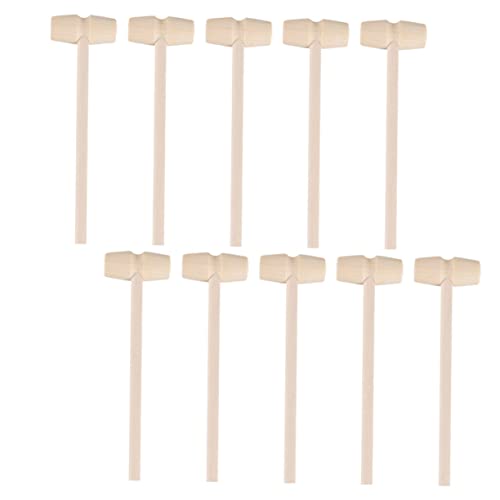 Sosoport 25Stücke Teiliges Holzhammerspielzeug Set Für Holzhammer Set Für Meeresfrüchte Und Archäologische Spiele Originalholzfarbe von Sosoport