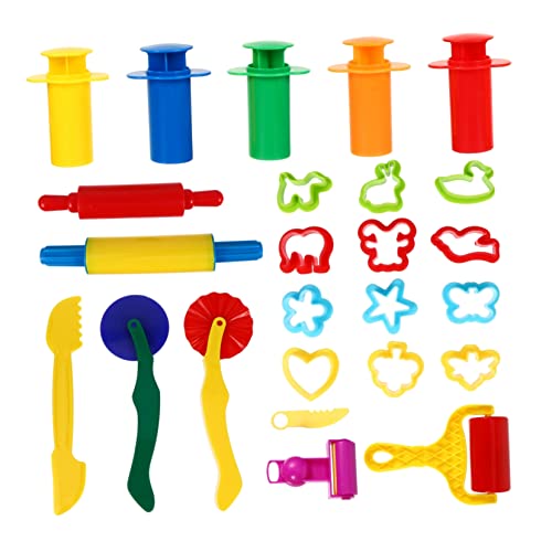 Sosoport 25Stücke Teiliges Knete Werkzeugset für DIY Tonspielzeug Set mit Praktischen Werkzeugen für Kreatives der Vorschule Kindergarten für Stundenlangen Spaß Sosoport 25Stücke Teiliges Knete Werkzeugset für DIY Tonspielzeug Set mit Praktischen Werkzeugen für Kreatives der Vorschule Kindergarten für Stundenlangen Spaß von Sosoport