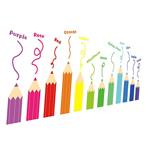 Sosoport 2Blätter Wandtattoo mit Buntstiften Bögen Selbstklebende Wandaufkleber für Kinderzimmer Material für Kreative Dekoration für Babyzimmer und Spielzimmer Sosoport 2Blätter Wandtattoo mit Buntstiften Bögen Selbstklebende Wandaufkleber für Kinderzimmer Material für Kreative Dekoration für Babyzimmer und Spielzimmer von Sosoport