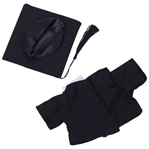 Sosoport 2Er Set Graduierungsanzug Arzteset Set Outfit Abschlusshutkostüm Abschlusskleidung für Minipuppen Plüschbabypuppe Puppen-Abschlusskleid Kleidung für Puppe Schwarz Sosoport 2Er Set Graduierungsanzug Arzteset Set Outfit Abschlusshutkostüm Abschlusskleidung für Minipuppen Plüschbabypuppe Puppen-Abschlusskleid Kleidung für Puppe Schwarz von Sosoport