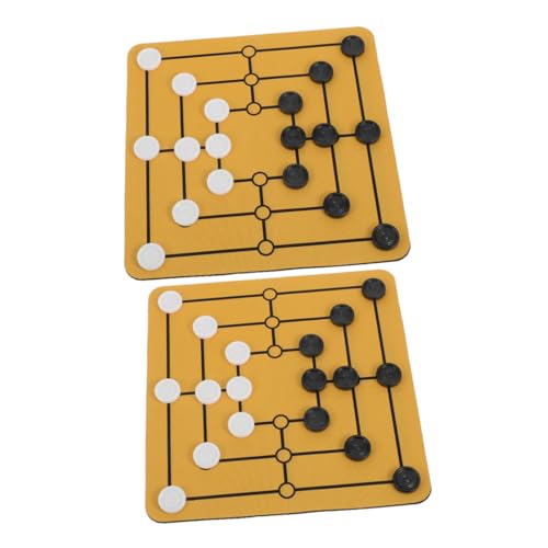 Sosoport 2Er Set Mühle Brettspiel – Strategie Schachspiel Set Für Den Schreibtisch Für Anfänger Familientreffen Reisen Und Erwachsene Pädagogisch Wertvoll Sosoport 2Er Set Mühle Brettspiel – Strategie Schachspiel Set Für Den Schreibtisch Für Anfänger Familientreffen Reisen Und Erwachsene Pädagogisch Wertvoll von Sosoport