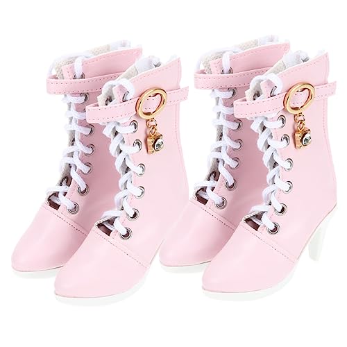 Sosoport 2Paare Puppenminiaturschuhe Hochhackige Stiefel Für Puppen High Heels Puppenzubehör Kreativität Und Spielspaß von Sosoport